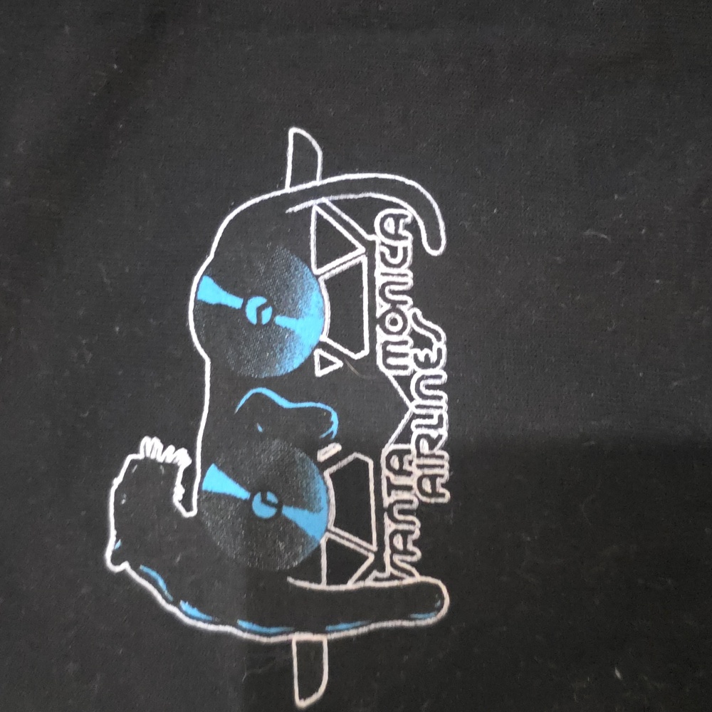 Black Santa Monica Airlines Natas Kaupas Santa Cruz XL Shirt - Picture 4 of 6